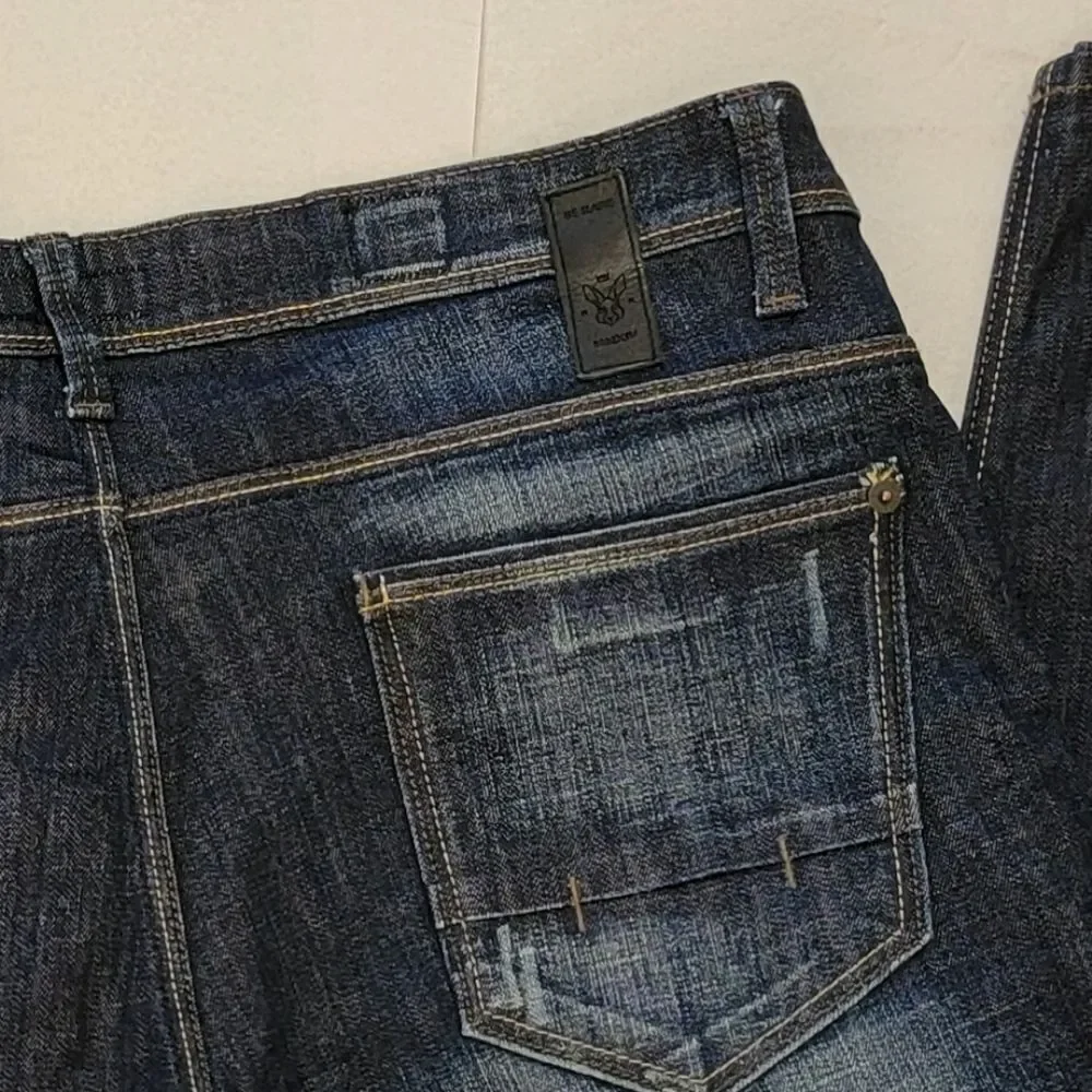 Rare Rabbit RR Be Rare MMXIV Skinny Straight Leg Dark Wash Jeans Mens 34 NWOT